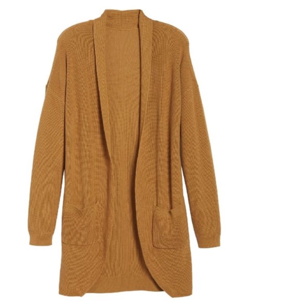 BP. Stitch Curve Hem Cardigan